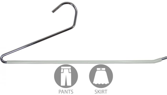 Metal Hangers - Metal Hanger - Non-Slip Hangers - White Vinyl Coated -  Hangers