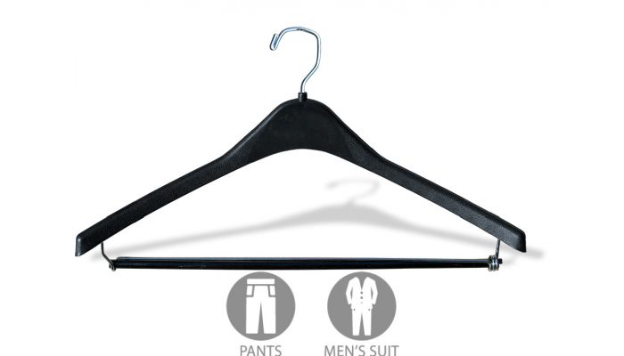 Black Plastic Clothes Hangers for sale