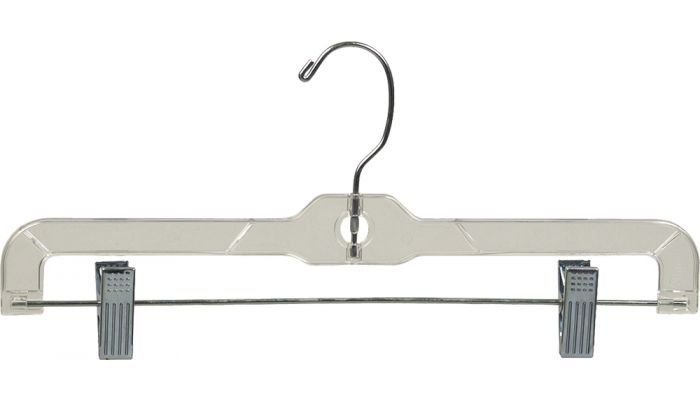 Save On Clear Plastic Kids Pant Skirt Hanger With Chrome Hook 12