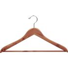 17" Unfinished Cedar Suit Hanger W/ Suit Bar