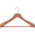 18" Unfinished Cedar Suit Hanger W/ Suit Bar