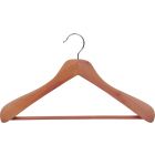 18" Unfinished Cedar Suit Hanger W/ Suit Bar