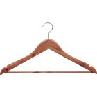 17" Unfinished Cedar Suit Hanger W/ Suit Bar