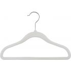 11 5/8" Kids White Velvet Suit Hanger