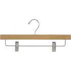 14" Matte Natural Alder Bottom Hanger W/ Clips