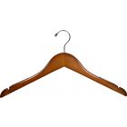 17" Walnut Alder Top Hanger W/ Notches & Rubber Strips