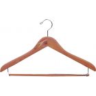 17" Unfinished Cedar Suit Hanger W/ Locking Bar