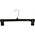 14" Black Plastic Bottom Hanger W/Clips