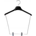 17" Black Plastic Display Hanger W/ 12" Clips
