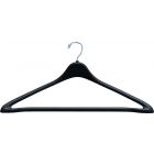 17" Black Plastic Suit Hanger W/ Suit Bar