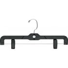 14" Black Plastic Bottom Hanger W/ Clips