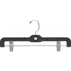 14" Black Plastic Bottom Hanger W/ Clips