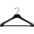17" Black Plastic Suit Hanger W/ Suit Bar