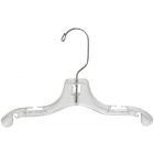 10" Clear Plastic Top Hanger W/ Notches