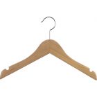 11" Natural Wood Top Hanger W/ Notches