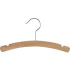 12" Natural Wood Top Hanger W/ Notches