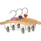 10" Natural Wood Combo Hanger W/ Clips & Notches