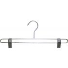 14" Chrome Metal Bottom Hanger W/ Clips