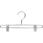 12" Chrome Metal Bottom Hanger W/ Clips