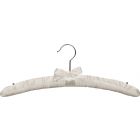 16" Ivory Padded Top Hanger