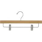 14" Matte Natural Alder Bottom Hanger W/ Clips