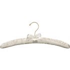 15" Ivory Padded Top Hanger