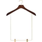 18" Walnut Wood Display Hanger W/ 15" Clips