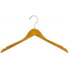 15" Honey Alder Top Hanger W/ Notches & Rubber Strips