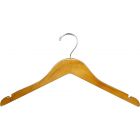 17" Honey Alder Top Hanger W/ Notches & Rubber Strips