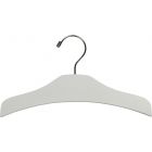 11" White Wood Top Hanger
