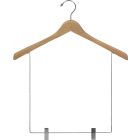 17" Natural Wood Display Hanger W/ 12" Clips