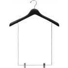17" Matte Black Wood Display Hanger W/ 15" Clips