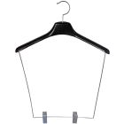 17" Black Plastic Display Hanger W/ 12" Clips
