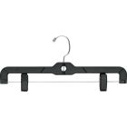 14" Black Plastic Bottom Hanger W/ Clips