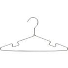 14" Chrome Metal Top Hanger W/ Notches