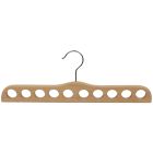 17 1/2" Natural Wood Scarf Hanger W/ 10 Holes