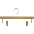 14" Natural Alder Bottom Hanger W/ Clips