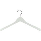 17" White Wood Top Hanger
