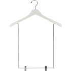 17" White Wood Display Hanger W/ 15" Clips