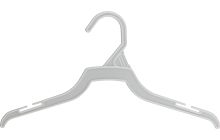 12" White Plastic Top Hanger