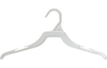 14" White Plastic Top Hanger