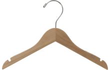 12" Unfinished Wood Top Hanger W/ Notches & Rubber Strips