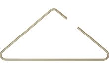 16" Gold Metal Top Hanger