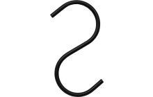 4" Black S Hook