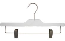 14" Clear Acrylic Bottom Hanger w/ Clips