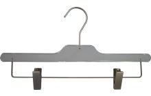 14" Clear Acrylic Bottom Hanger w/ Clips