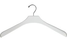 18" White Wood Top Hanger