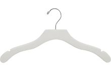 17" White Wood Top Hanger W/ Notches