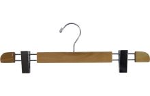 16" Natural Wood Bottom Hanger W/ Clips