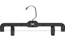14" Black Plastic Bottom Hanger W/ Clips